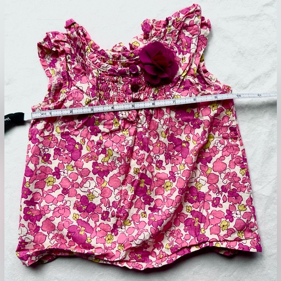 OshKosh Baby Girl Floral Top & Long Sleeve Bodysuit Lot β Size 12M - Picture 9 of 11